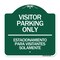 Signmission Bilingual Reserved Parking Visitor Parking Only Estacionamiento Para Visitantes, A-DES-GW-1818-24301 A-DES-GW-1818-24301 - alternate 1